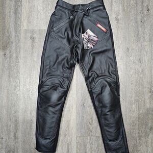 Black Leather Motorcycle Pants